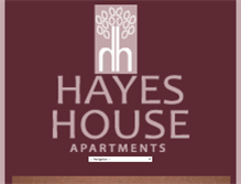 Tablet Screenshot of hayeshouseapartments.com